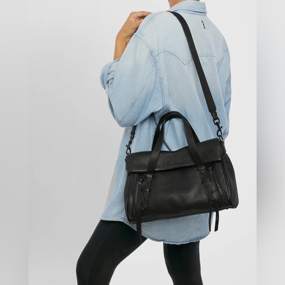 Aimee Kestenberg Bali Double Entry Satchel Love Hearts rainbow stachel bag - Picture 2 of 15